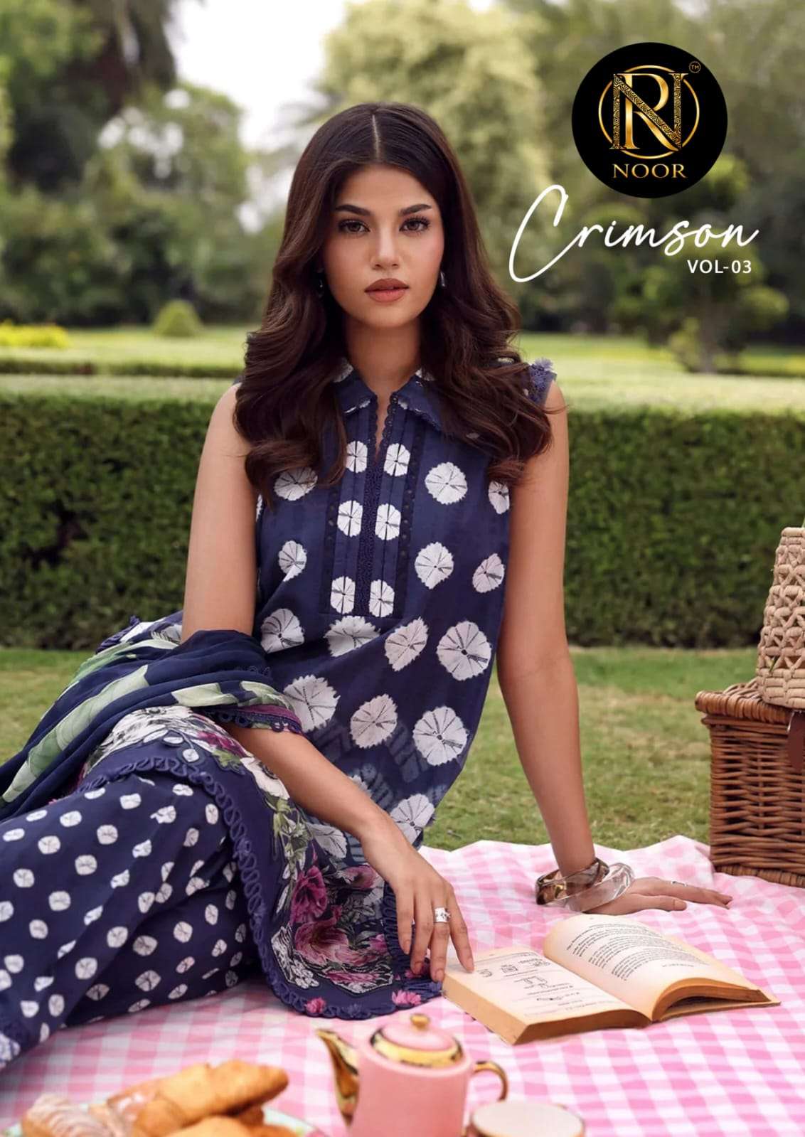 NOOR CRIMSON VOL 3 LAWN COTTON PAKISTANI OUTFIT EID AND FESTIVAL SPECIAL OUT OF INDIA