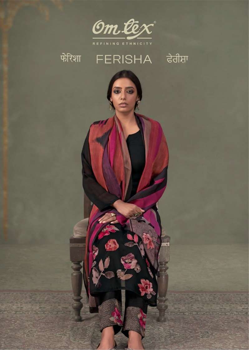 OMTEX FERISHA ORGANZA TWILL BEAUTIFUL DIGITAL PRINT ON SALWAR KAMEEZ RESELLER IN SURAT 