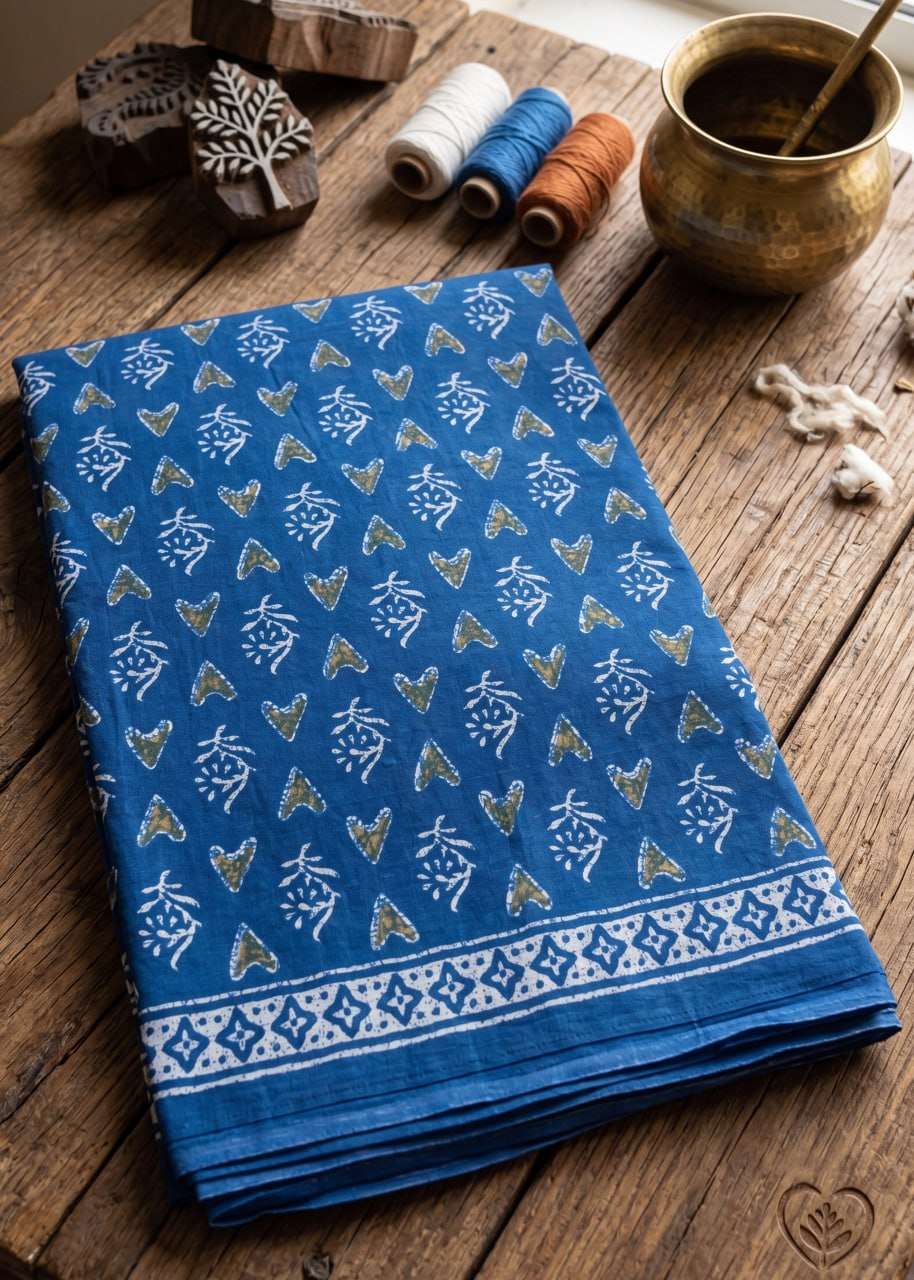 our stunning Hand Block Printed Premium Quality Pure Cotton and soft fabric saree wholesale in surat jema