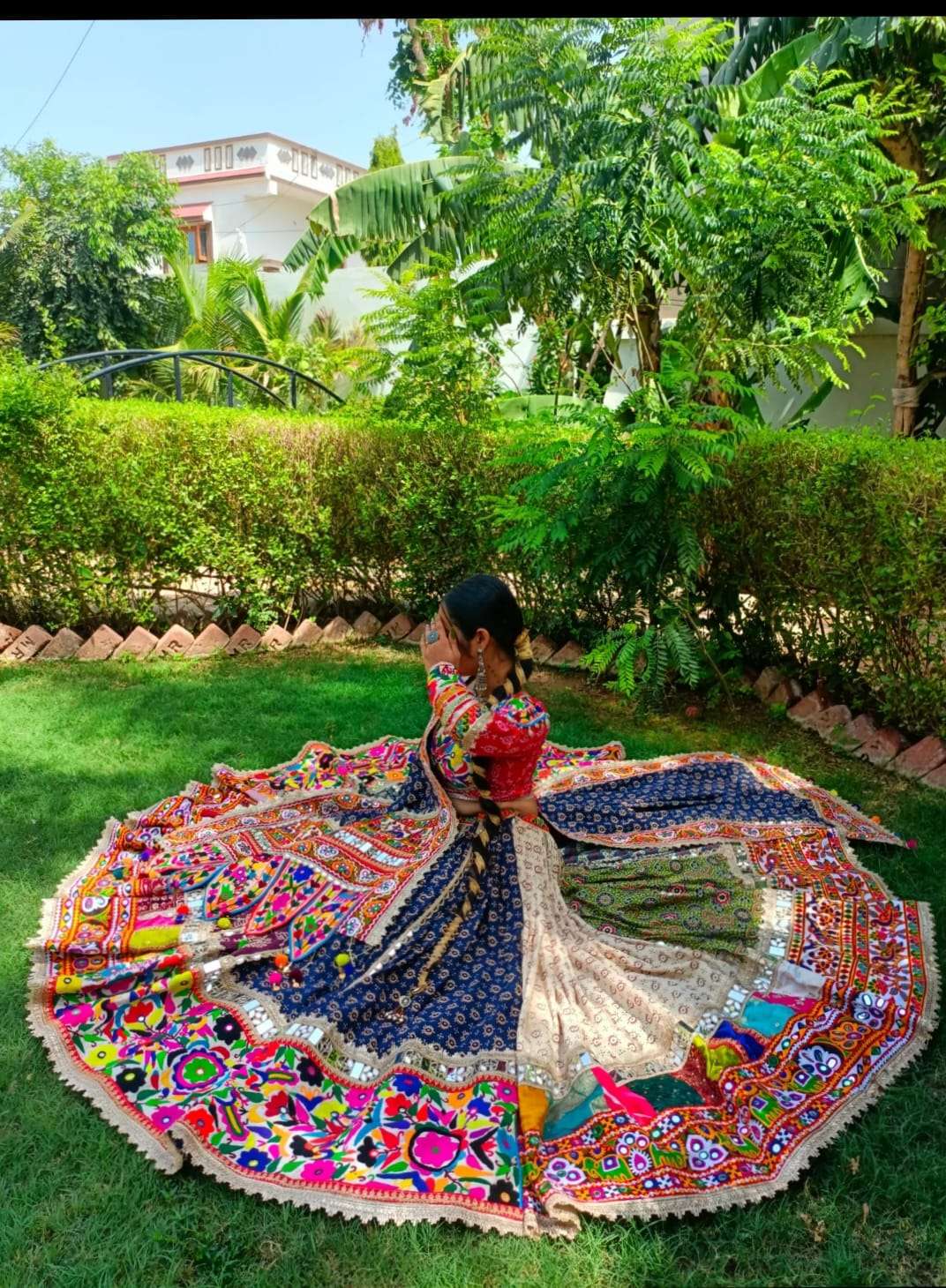 Presenting Trending Navratri wear Reyon cotton fancy fabric...
