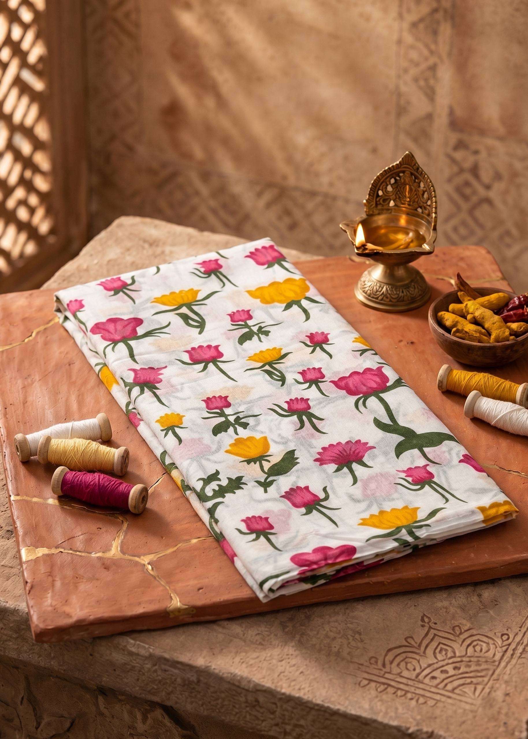 PURE AND SOFT COTTON FABRIC REGULAR WEAR SAREE WHOLESALE IN SURAT KRISHANA