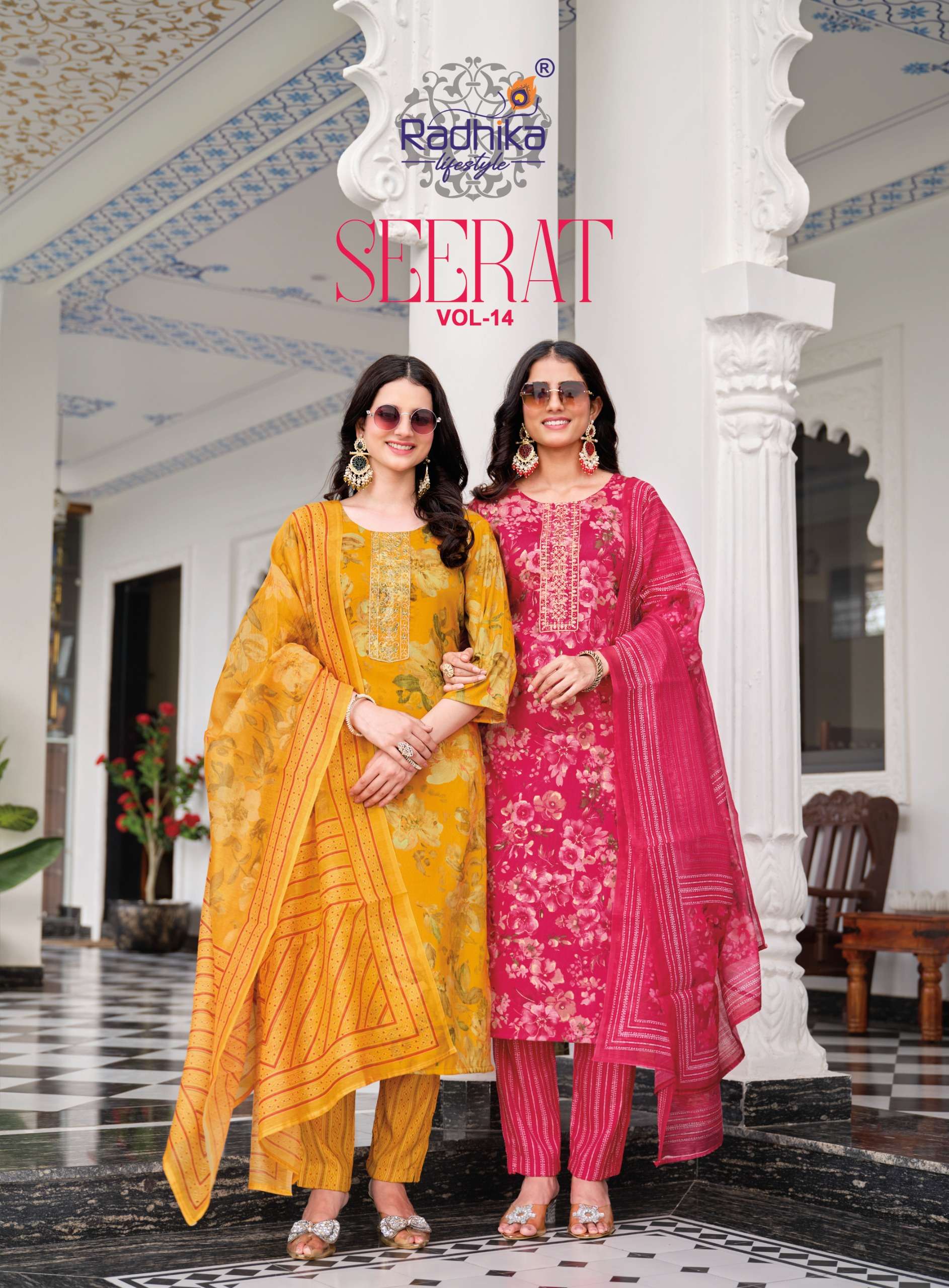 RADHIKA LIFESTYLE SEERAT VOL 14 RAYON CAPSULE WITH WORK SALWAR SUIT TRADITIONAL OUTFIT