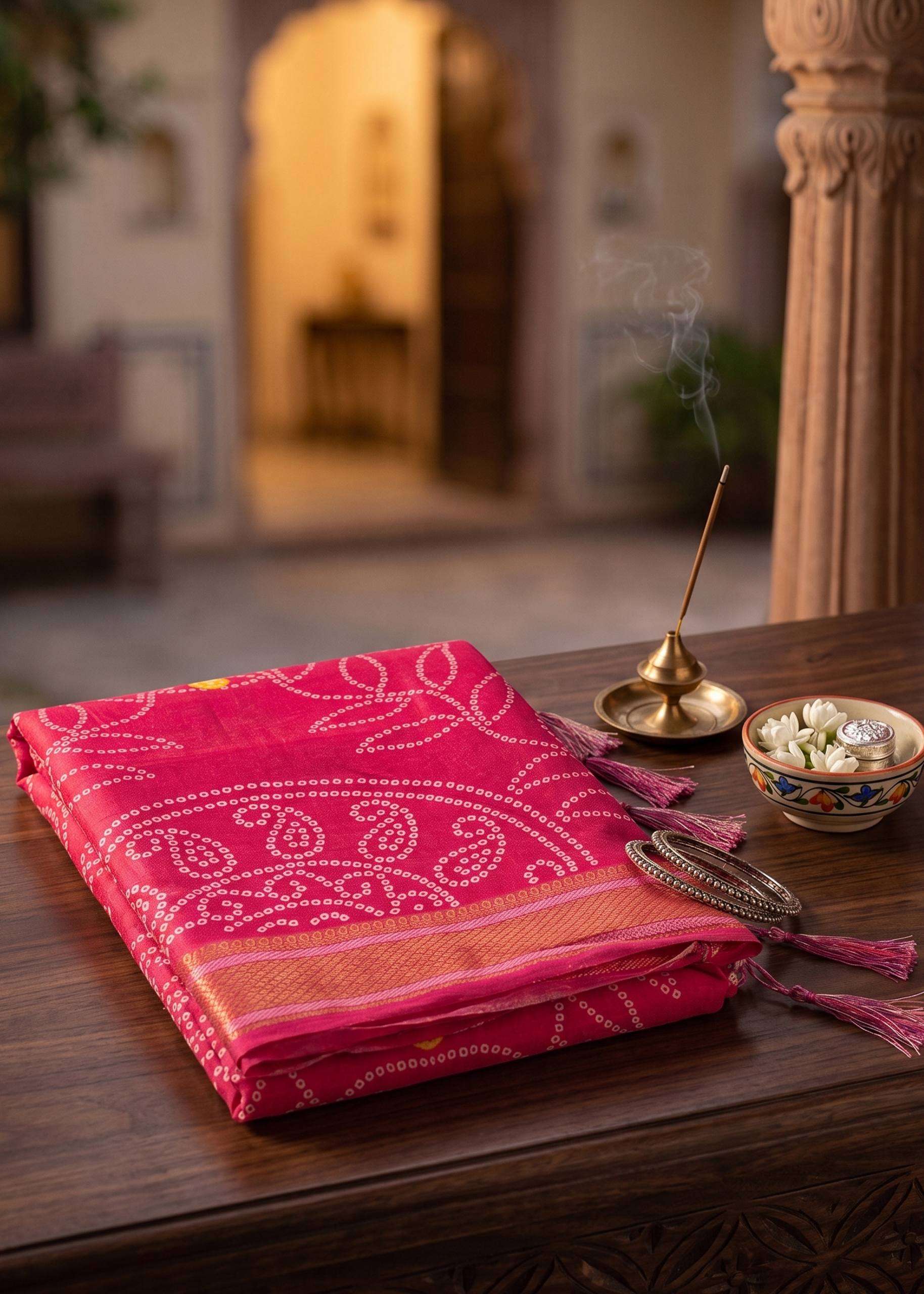 Rangt Soft and Pure Cotton comfortable fabric with beautiful golden work on saree wholesale in surat
