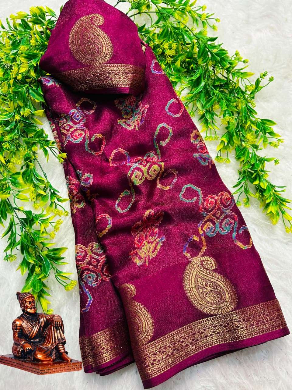 Regular wear Marshmallow keri Marshmallow fabric saree at the best rate 