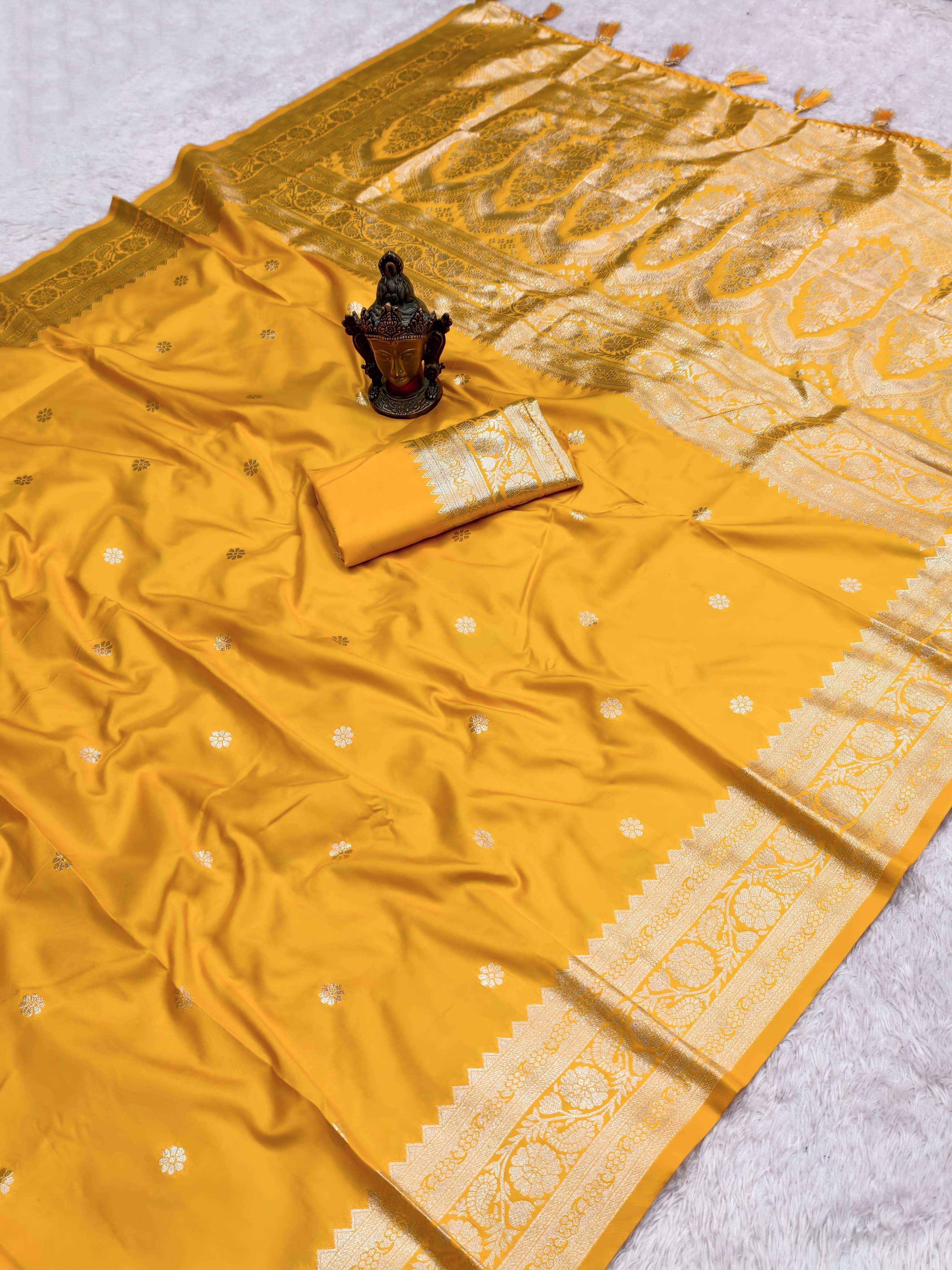 Rohini New launch pure banarasi Soft And Pure banarasi silk fancy fabric saree wholesale in surat 