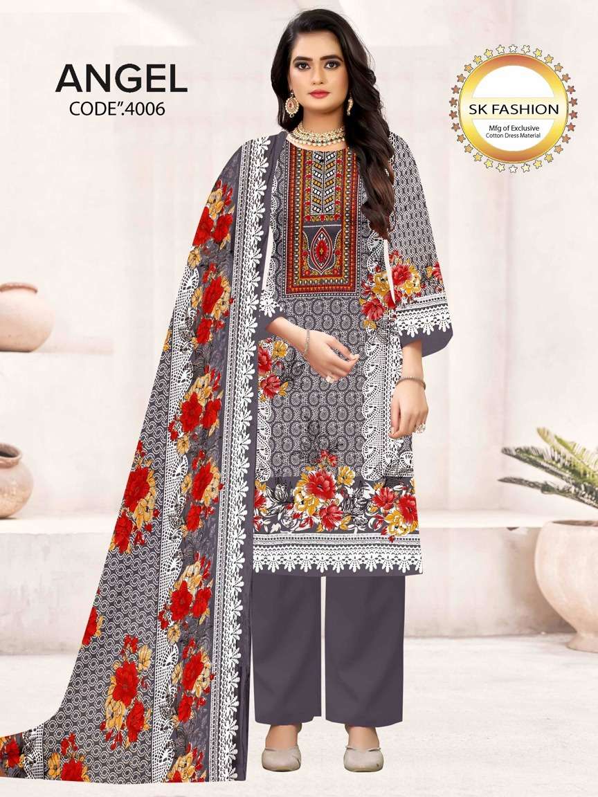 ROYAL ANGEL VOL 4 SOFT COTTON PAKISTANI DESIGN MATERIAL SUIT...
