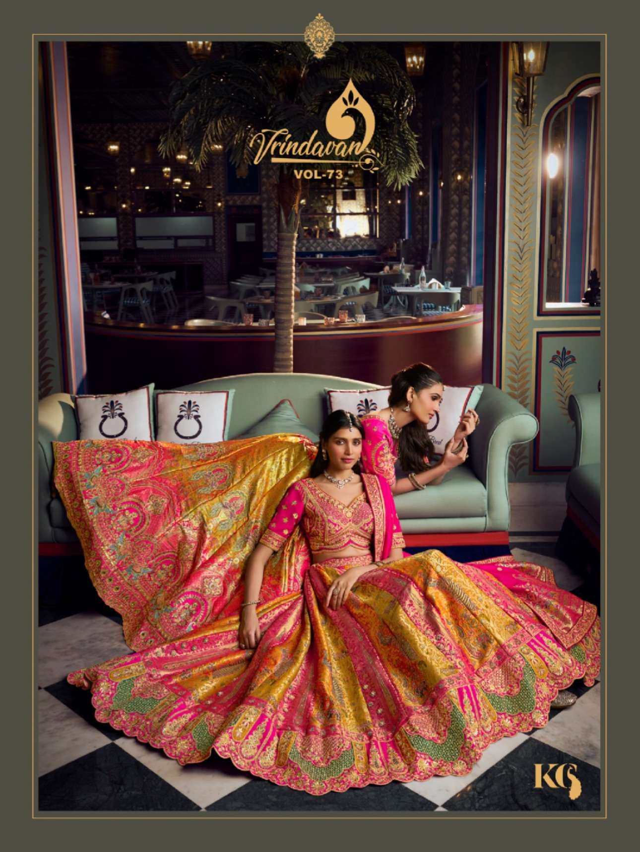  Royal Vrindavan Vol 73 Banarasi Premium Silk fancy fabric Crafted for the modern woman lehenga choli wholesale in surat