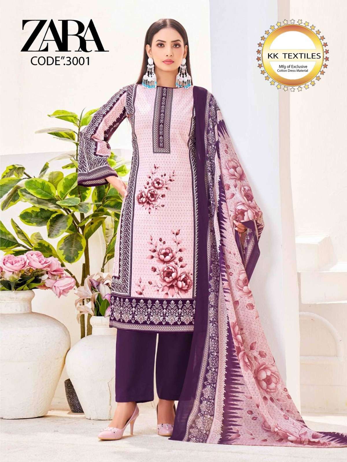 ROYAL ZARA VOL 4 COTTON LIGHT DESIGN MATERIAL SUIT COLLECTIO...
