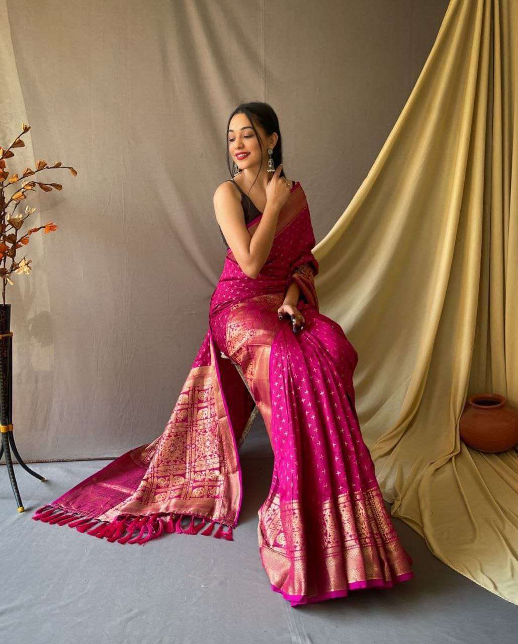 SUHASINI VOL 1 SHEER AND SHINY PURE AND SOFT SILK FABRIC SAREE WHOLESALE IN SURAT 