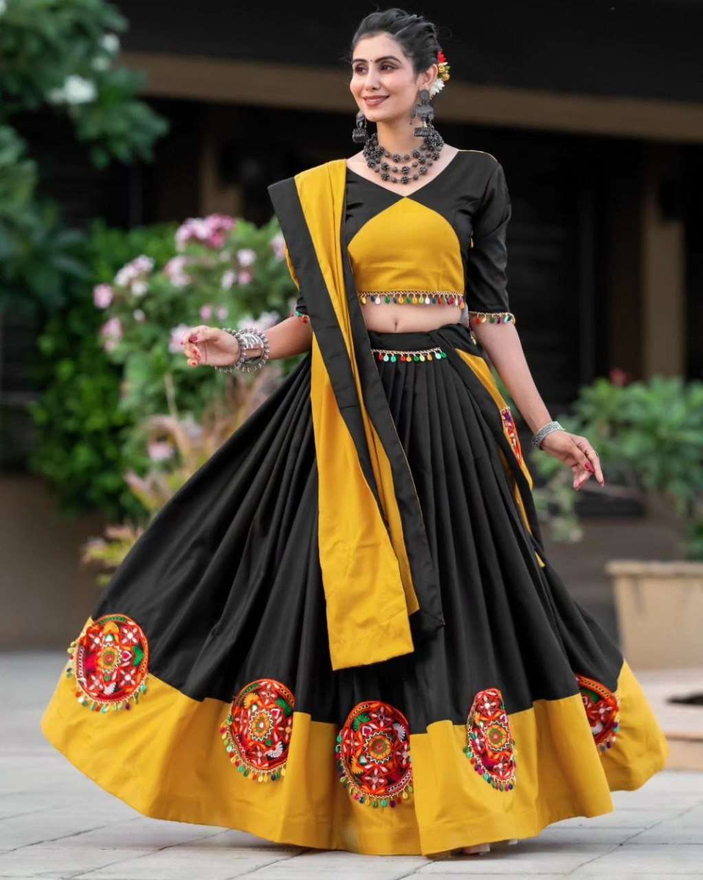 Super and classic Muslin Cotton Fabric Lehenga Collection le...