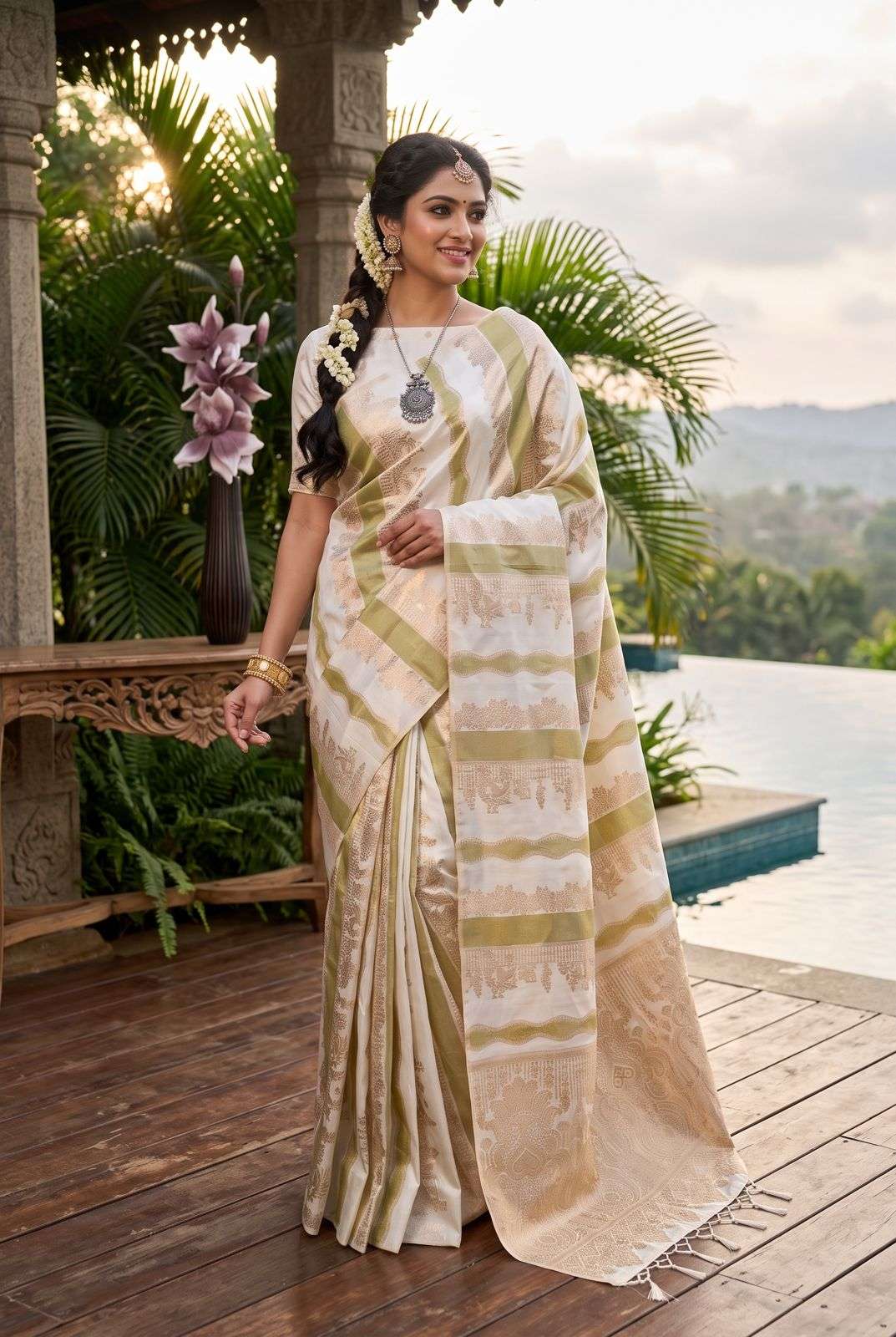 Trisha Soft And Pure banarasi khadi Georgette fancy silk fabric saree wholesale in surat