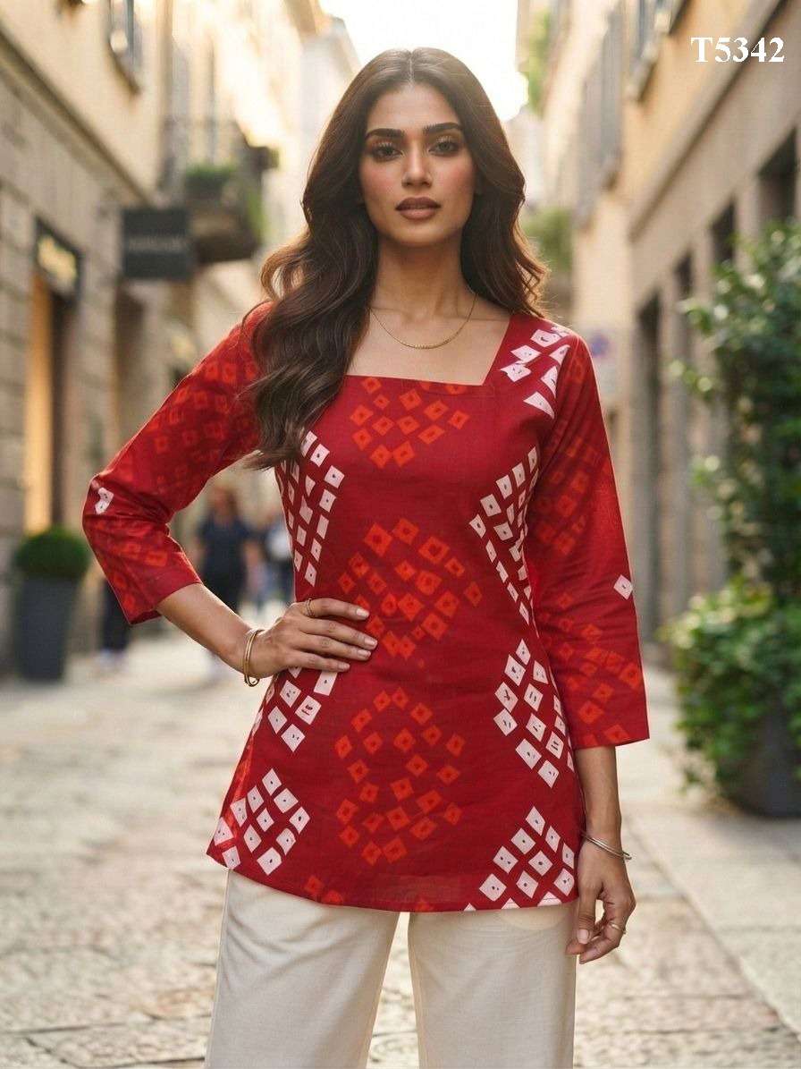 VAANYA FESTIVE WEAR TOP COLLECTION OFFICE WOMEN BUY WESTERN SHORT TOP EXPORT