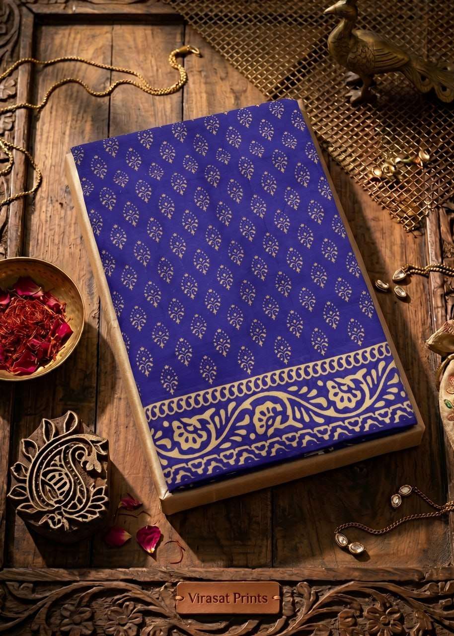 Virasat Prints Premium and Soft Cotton fabric saree Collection Feel Like Luxury best rate 