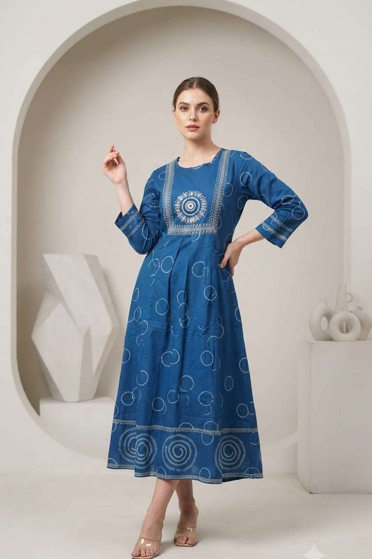 1723 FANCY ONE PIECE HEAVY RAYON GHERA KURTI LIKE ONE PIECE WOMEN SUPPLIER SURAT