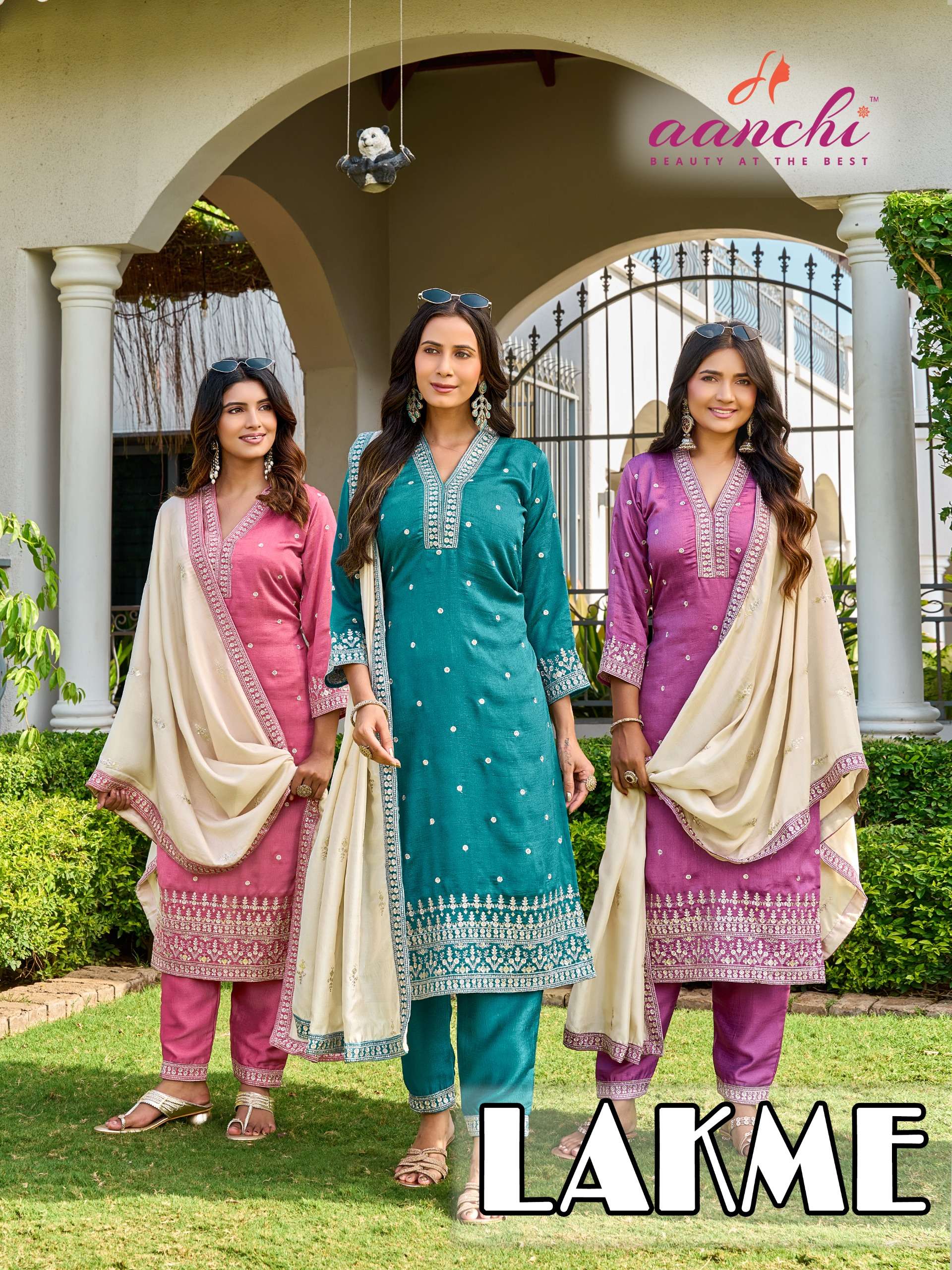 AANCHI LAKME TRADITIONAL READYMADE SILK CLASSIC SALWAR SUIT WHOLESALER SHOP