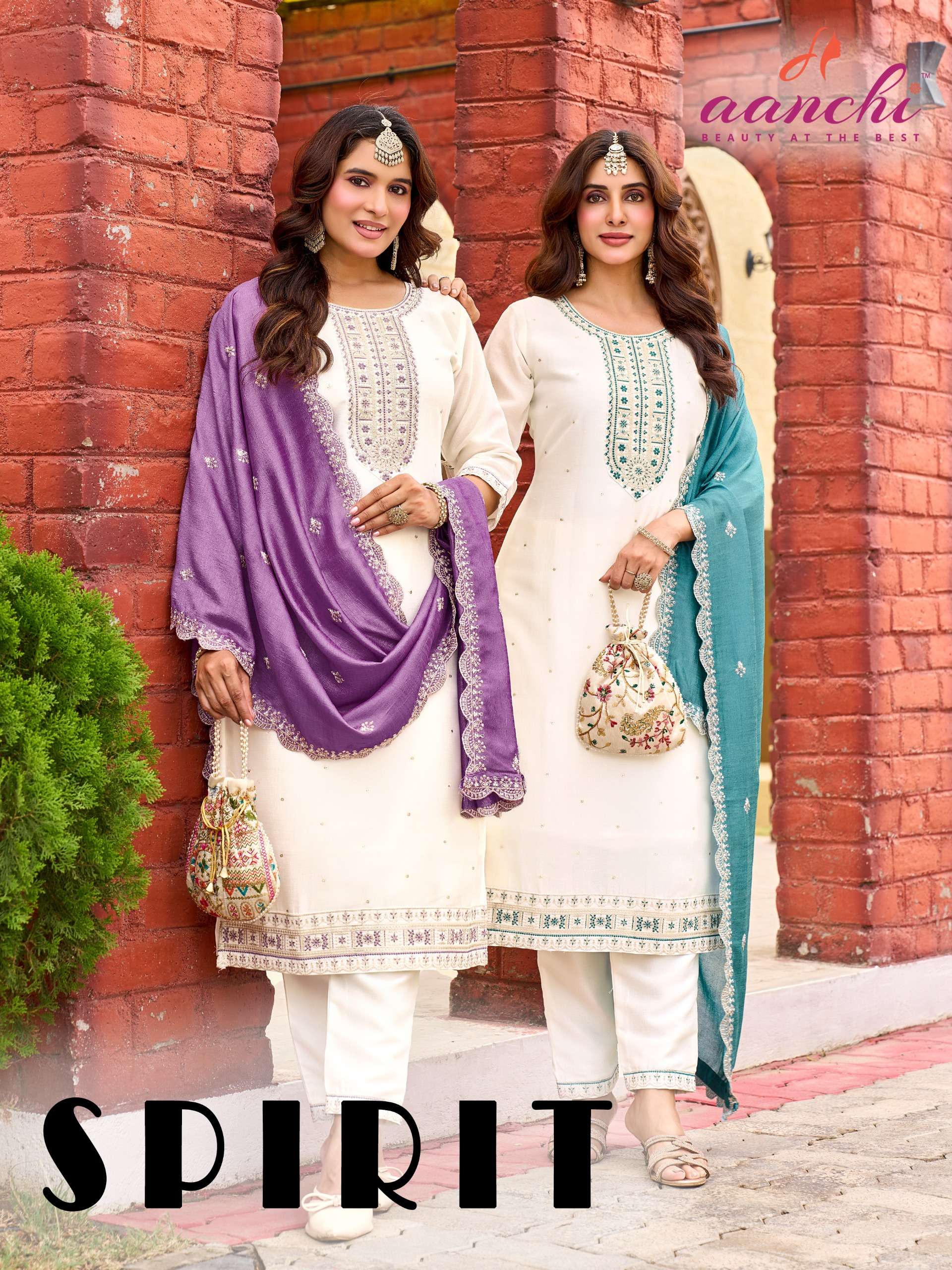AANCHI SPIRIT VICHITRA SILK SIDE CUT SALWAR SUIT TO HEAVY FESTIVAL SHOP