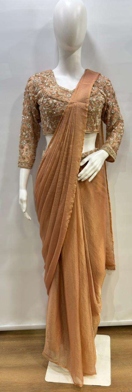 AMOHA A556 READY TO WEAR SAREES  FOR YOU SAREE MADE OF MOSS FABRIC WHOLESALE IN SURAT