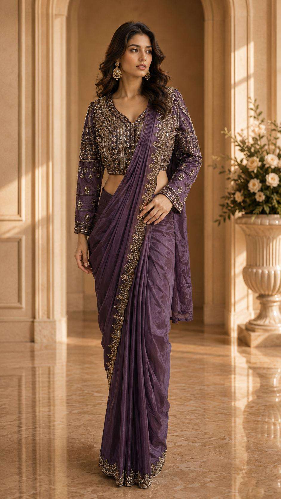 AMOHA A578 READY TO WEAR CLASSIC FANCY FABRIC SAREES WHOLESALE IN SURAT