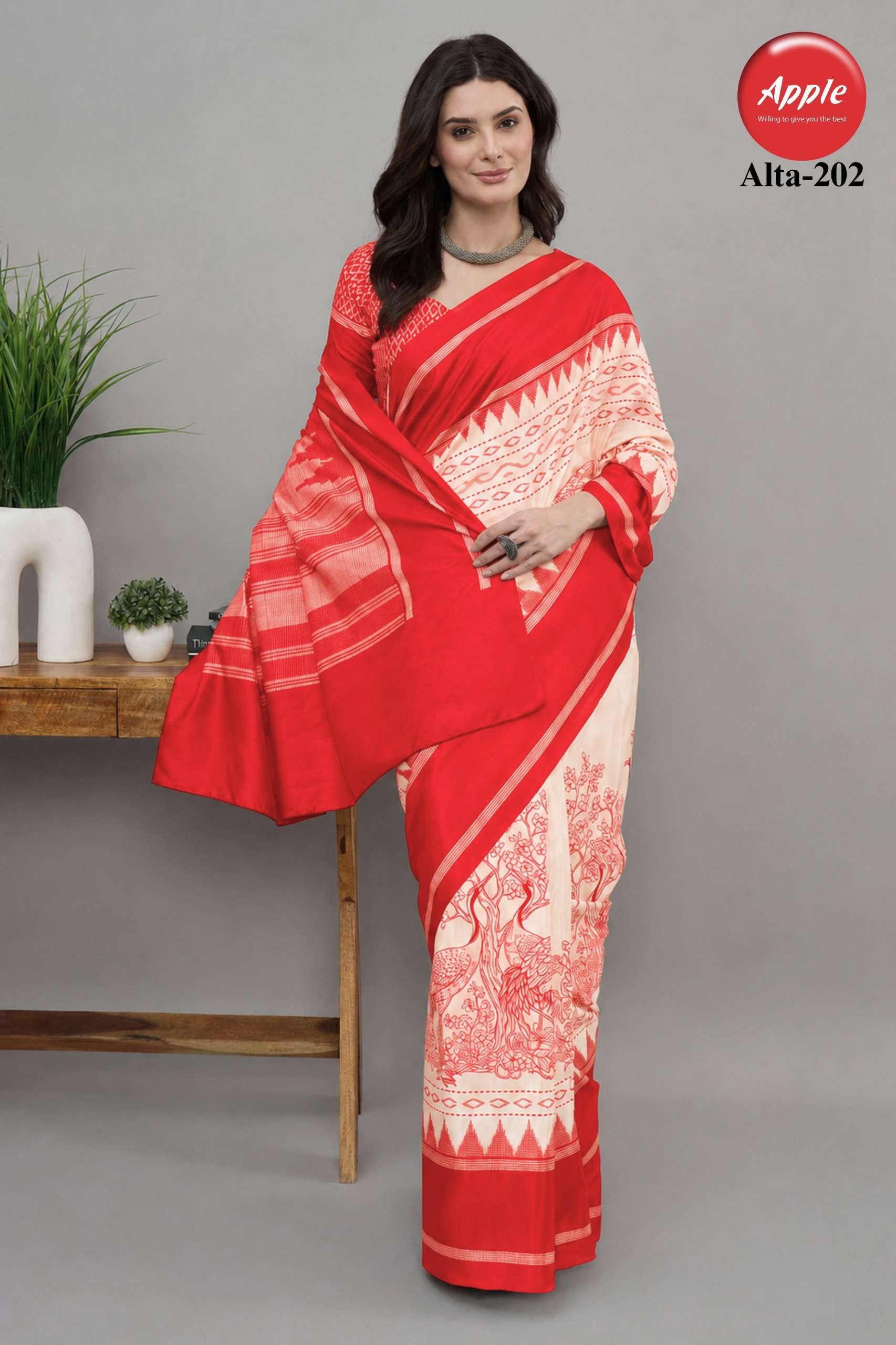 APPLE ALTA VOL 2 SOFT SILK FABRIC WITH PAISLEY MOTIFS WORK ON SAREE WHOLESALE IN SURAT