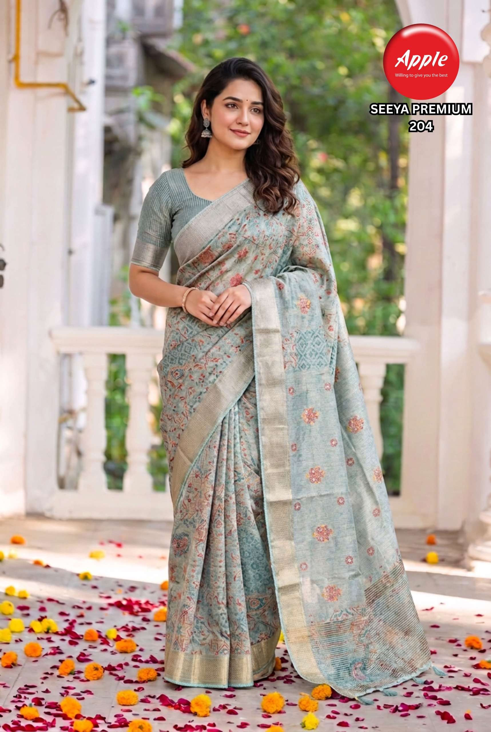 APPLE SEEYA PREMIUM VOL 2 RADHA RANI SILK FABRIC SAREE SUPPLIER IN SURAT