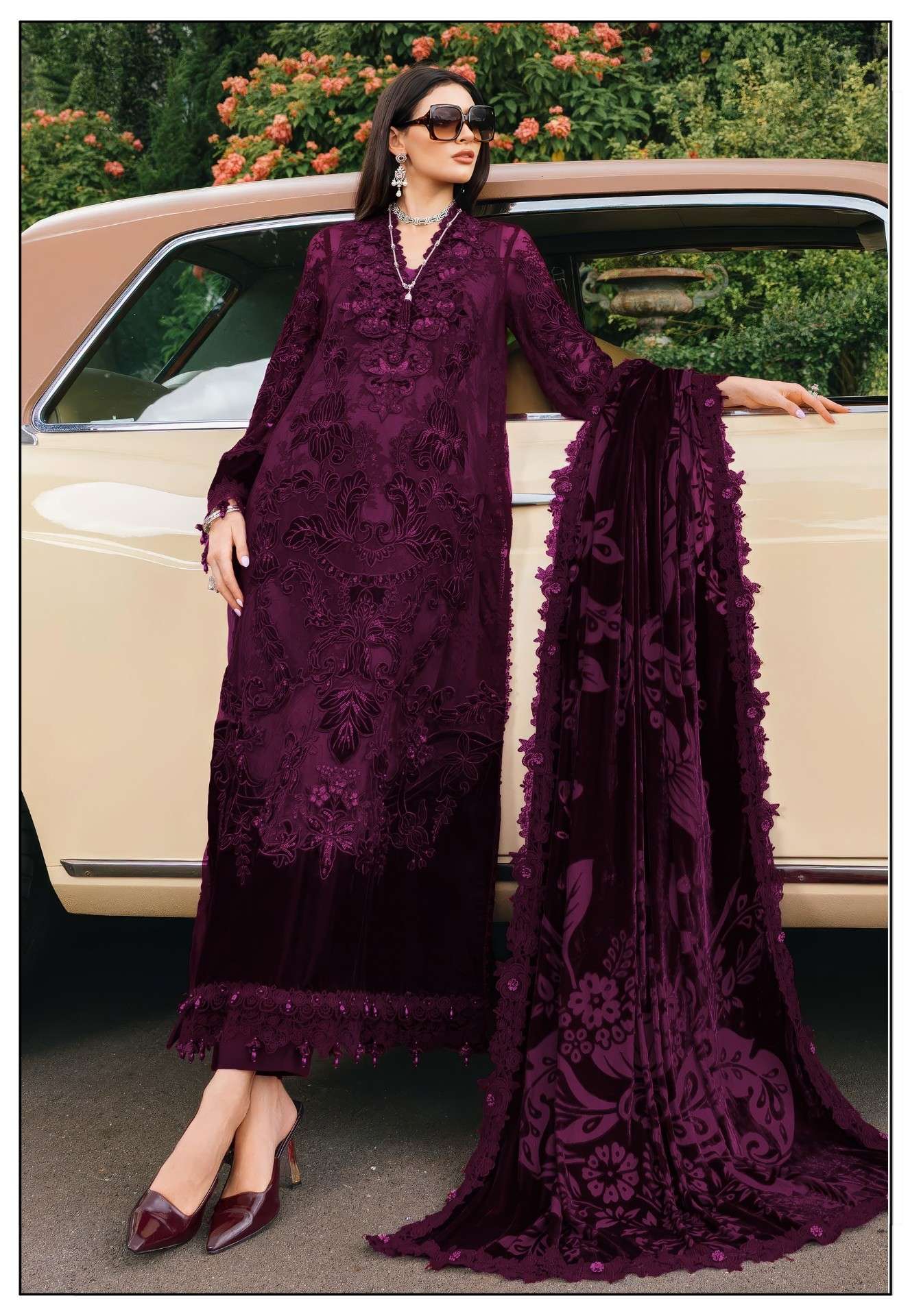 AZURE 1106 RAYON HEAVY EMBROIDERY RICH PAKISTANI SUIT FOR WO...