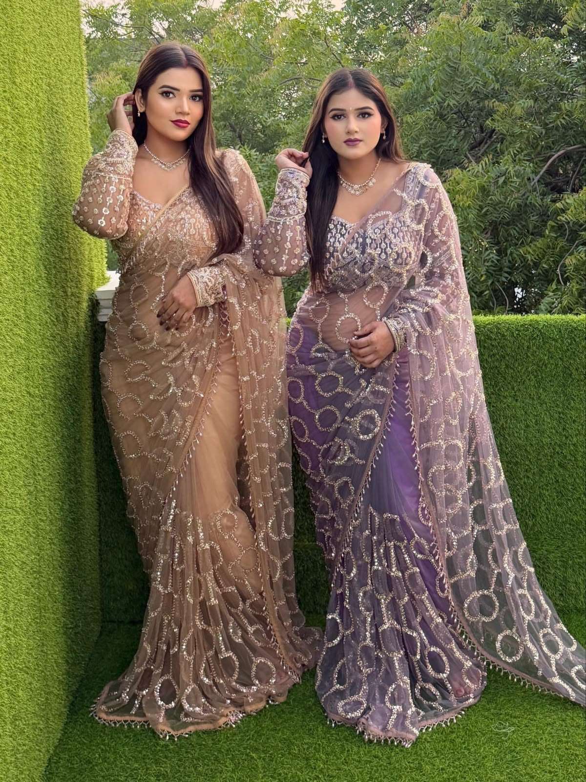 Bindya Pure and Soft Net fabric With Beautiful Original Rose Gold colour fabric wholesale in surat