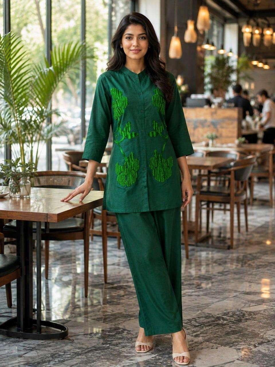 BOUTIQUE WOMENS PURE COTTON CO ORD SET DAILY WEAR WHOLESALER IN SURAT RANG