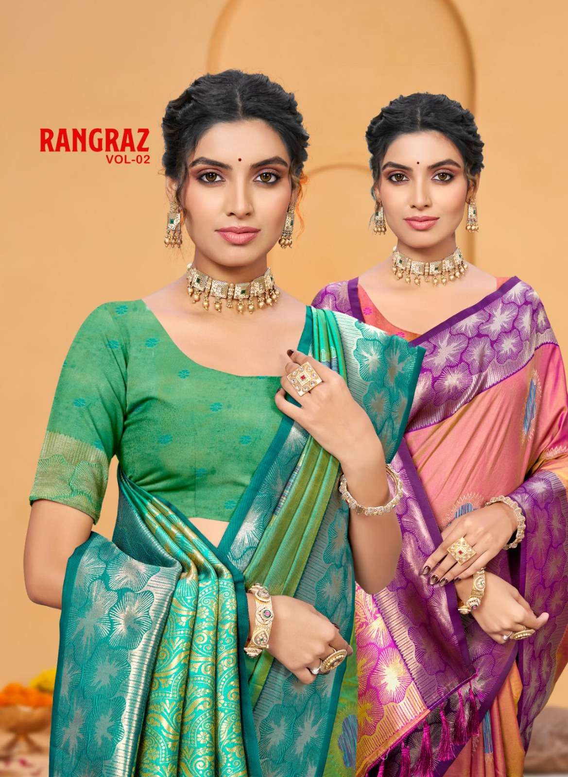   Bunawat Rangraz 2 1001 TO 1006 Super soft Silk fancy fabric Saree wholesale in surat 