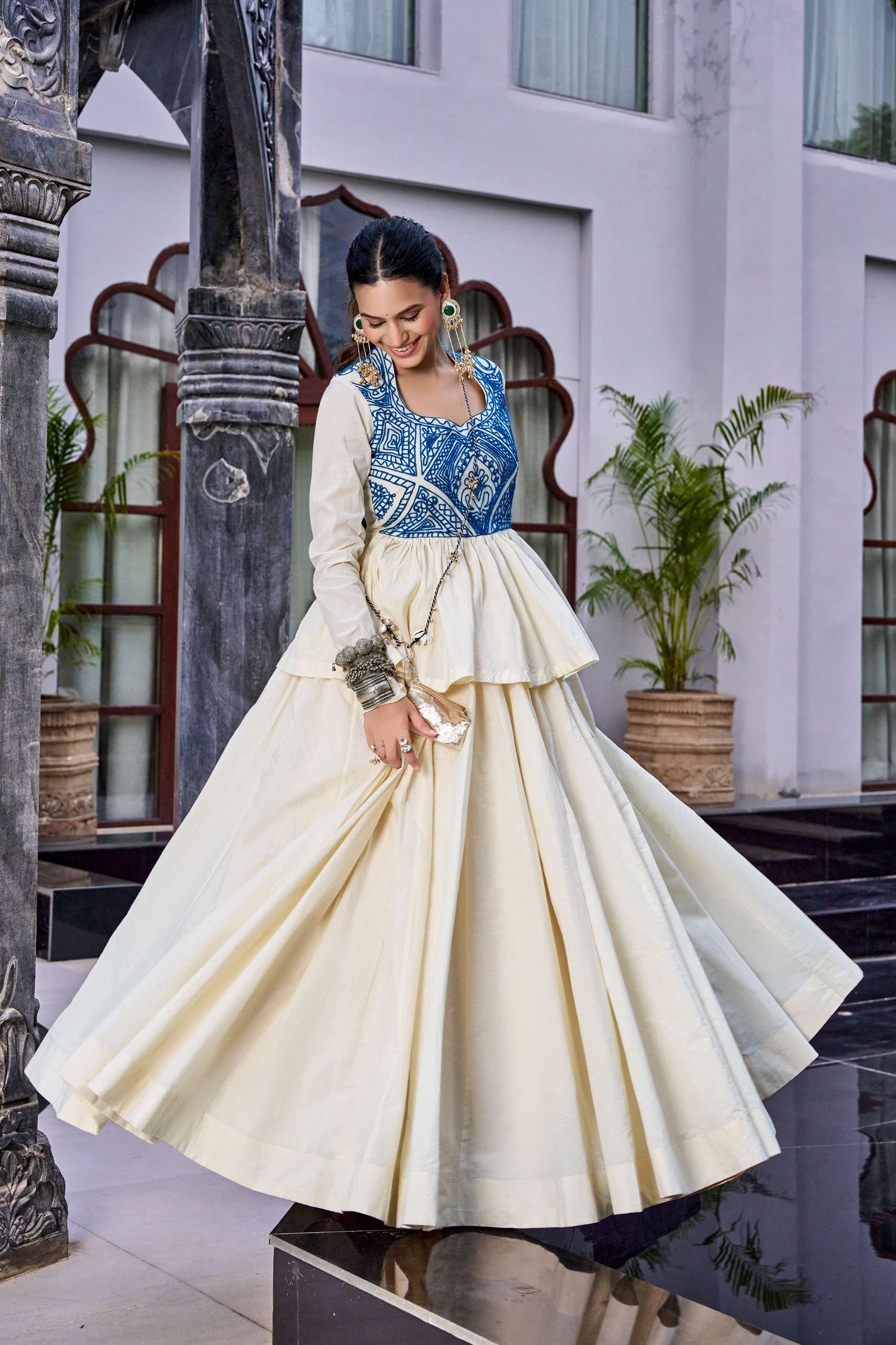 Chhabil Perfect for Navratri Garba nights lehenga choli made of pure and soft cotton wholesale in surat  1754 