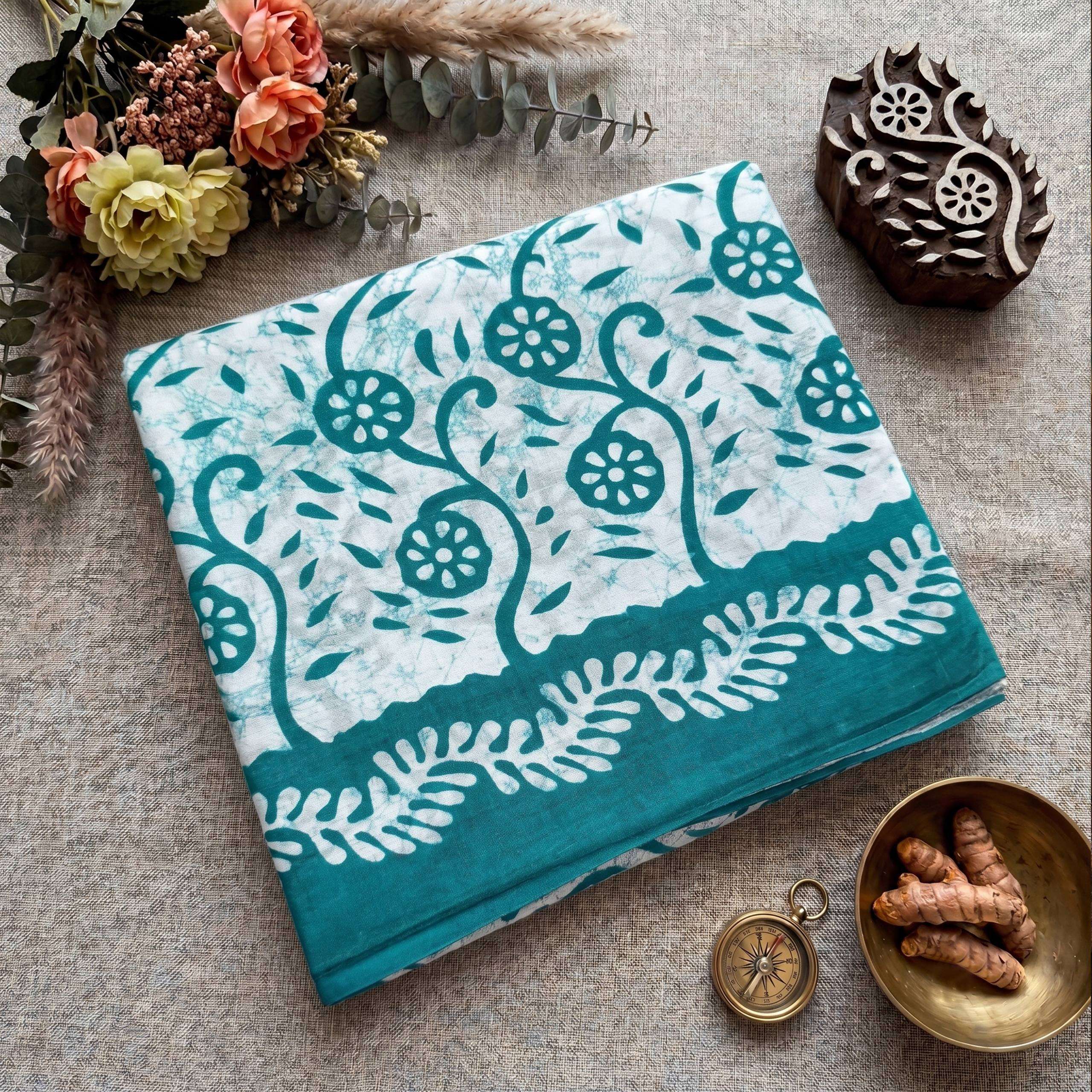 cotton fabric saree Art on Fabric The Medallion Batik Collection Saree wholesale in surat 