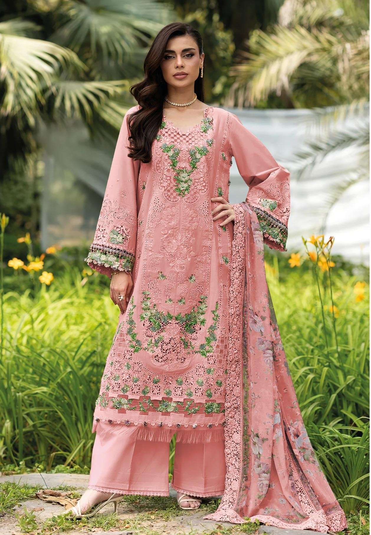 DEEPSY SUITS 2043 COTTON HEAVY EMBROIDERY PATTERN PAKISTANI DRESS FUNCTION CLOTH BUY