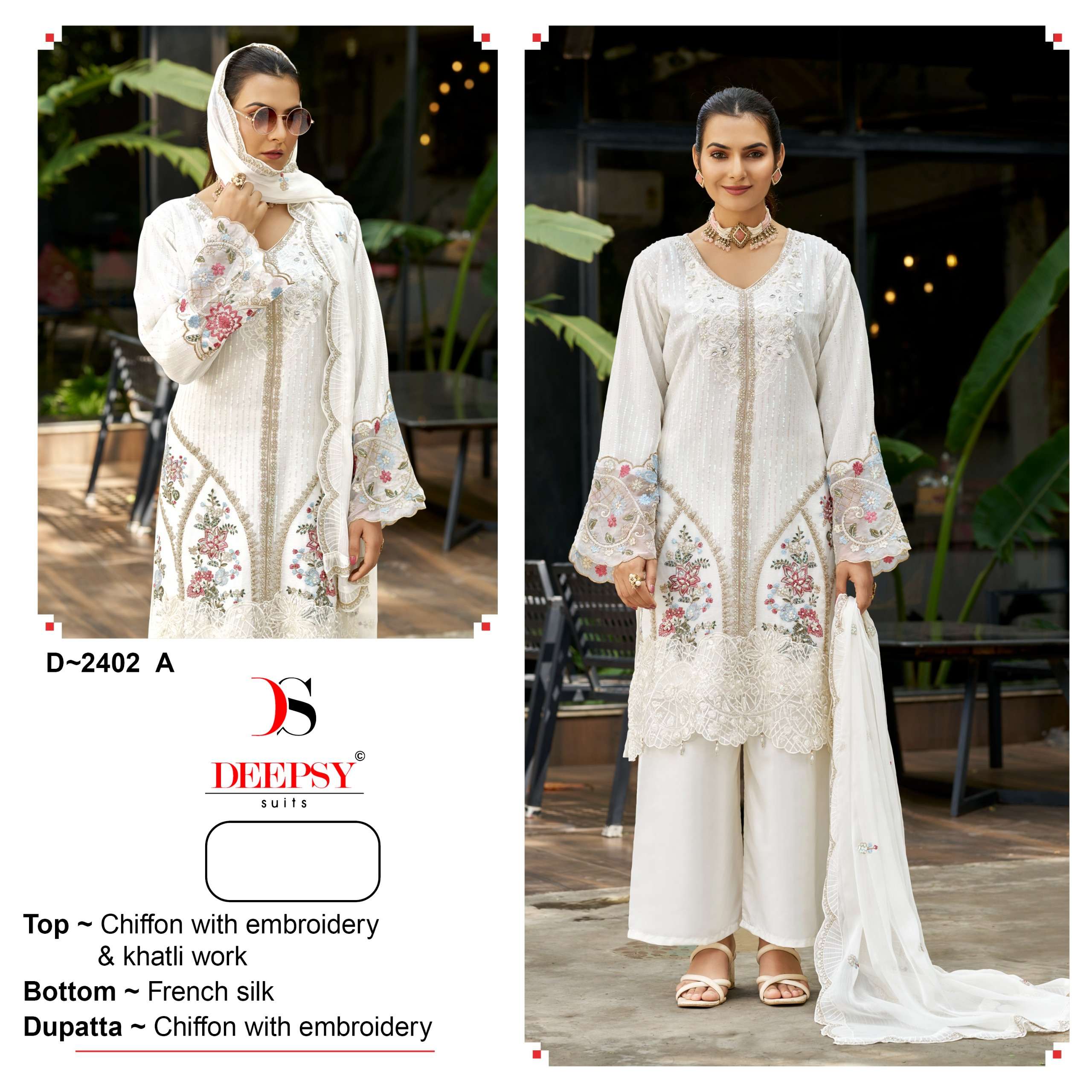 DEEPSY SUITS 2402 INDO WESTERN DESIGNER PAKISTANI MODAL SUIT EID PARTY WEAR IN LANDON