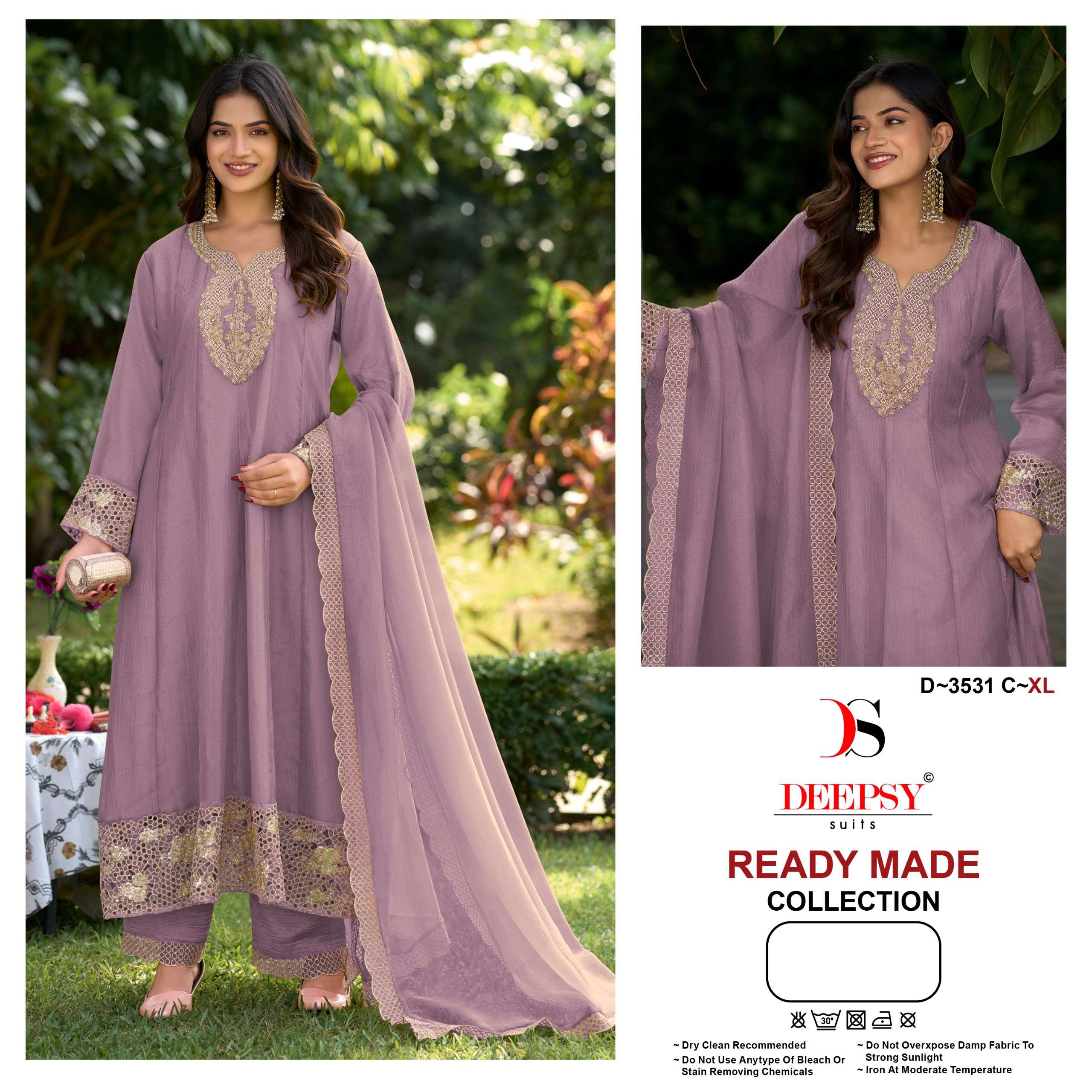 DEEPSY SUITS 3531 SALSA SILK BEATS CUT WORK ANARKALI GOWN SUIT PARTY WEAR SUPPLIER