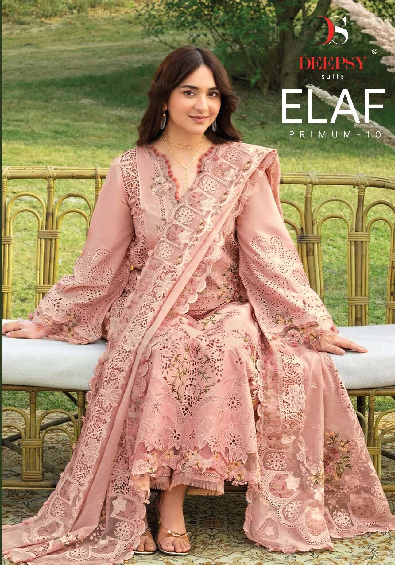 DEEPSY SUITS ELAF PREMIUM VOL 10 COTTON FABRIC DESIGNER PAKISTANI OUTFIT RESELLER SHOP
