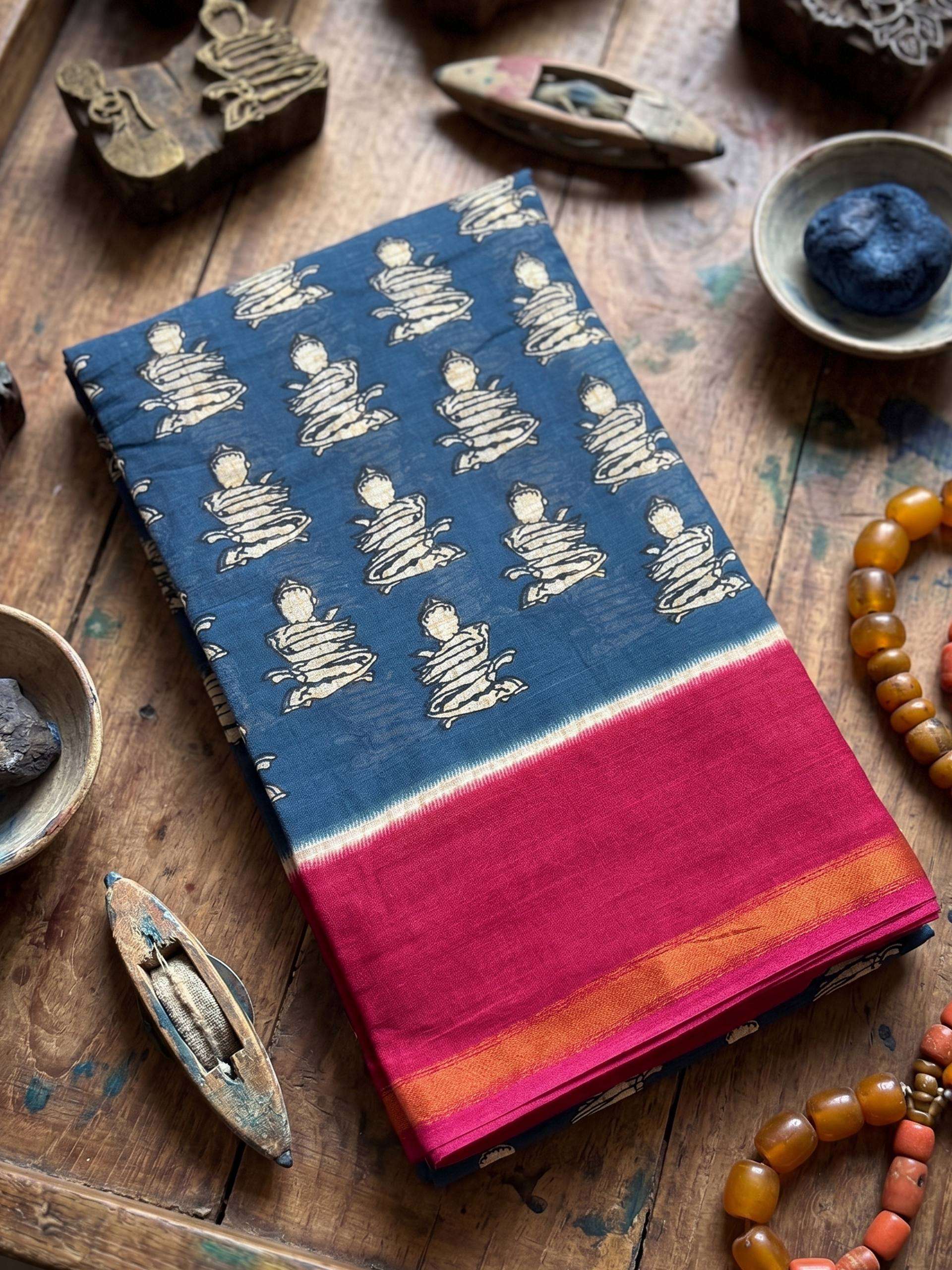 Divine Artistry in super soft and pure mulumul cotton fabric saree wholesale in surat Headline