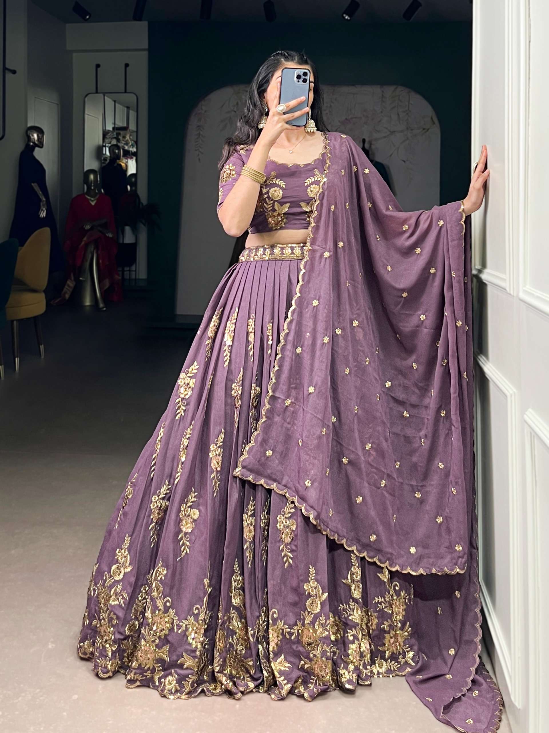 Eravll Chocolate Crush fancy fabric beautiful lehenga choli wholesale in surat 1451