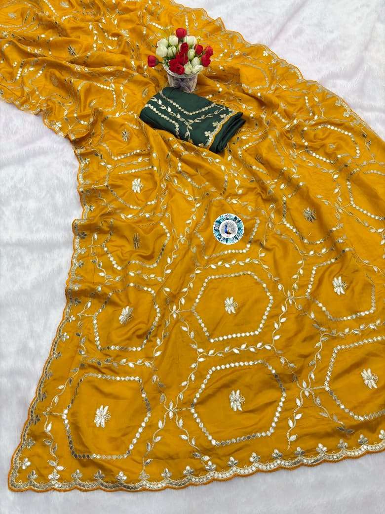 EYES CATCHING DESIGNER HO SLK FABRIC SAREE RESELLER IN SURAT 117