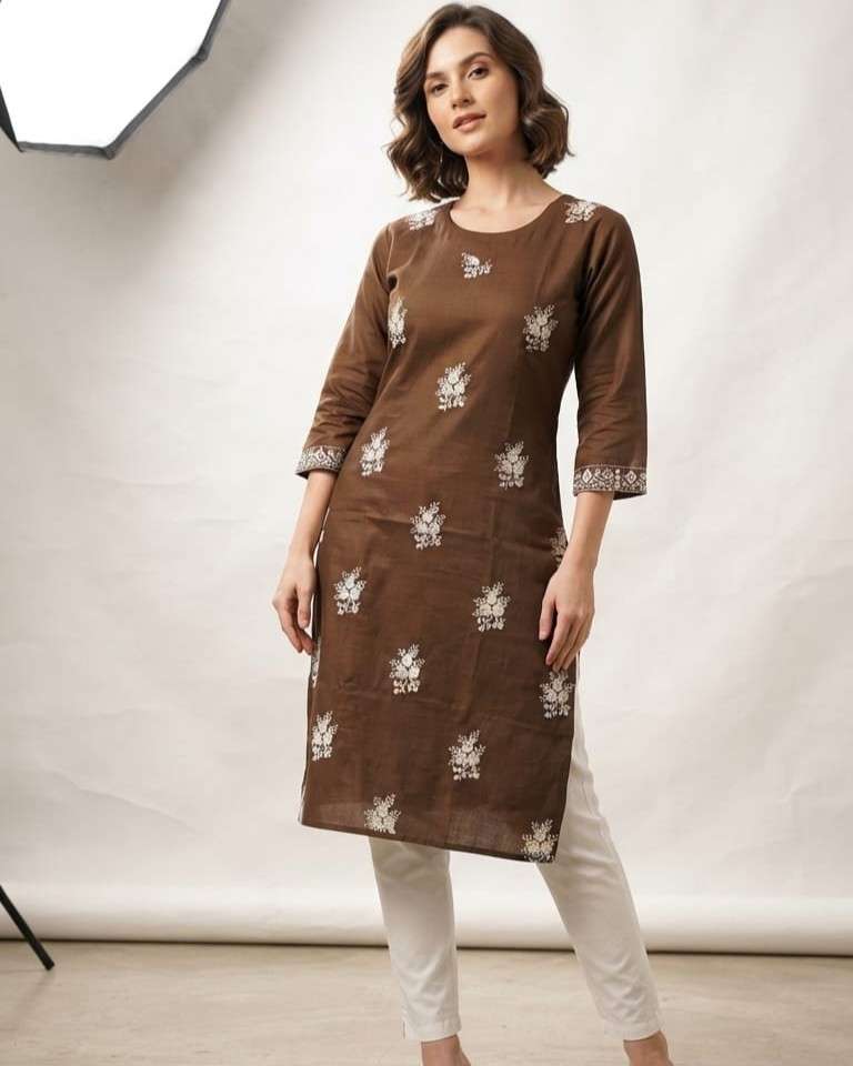 FANCY KURTI 1090 COTTON DESIGNER KURTI SIMPLE DAILY WEAR SUM...