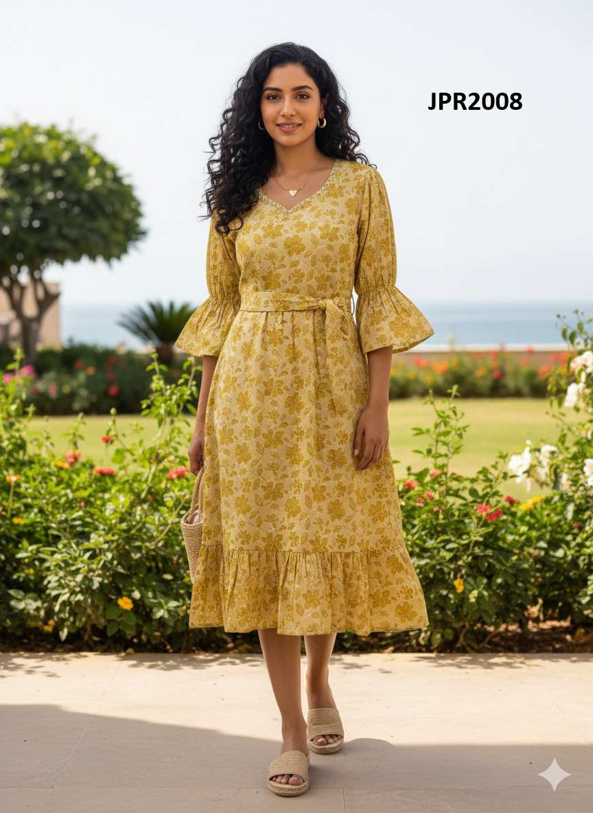 FLORY VOL 21 CLASSIC SOUTH LOOK COTTON ONE PIECE DRESS FOR LADIES DAILY WORLDWIDE