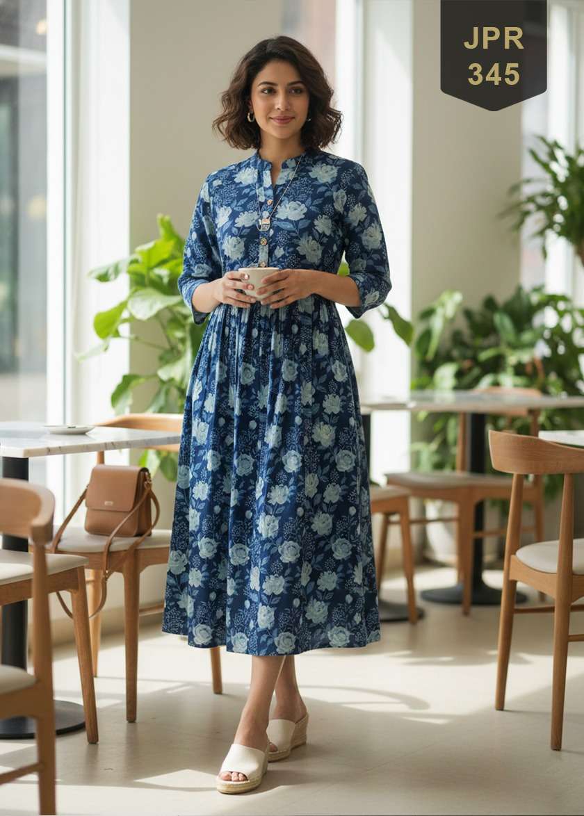 FLORY VOL 22 WESTERN COTTON ONE PIECE DRESS FOR LADIES DAILY FASHION WORLDWIDE
