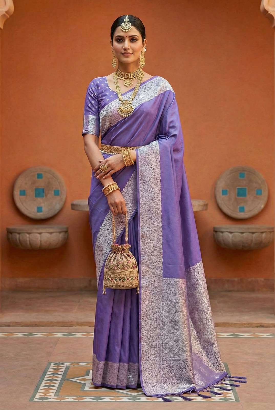 Gala Silk Soft and super Premium Banarasi silk fabric saree wholesale in surat