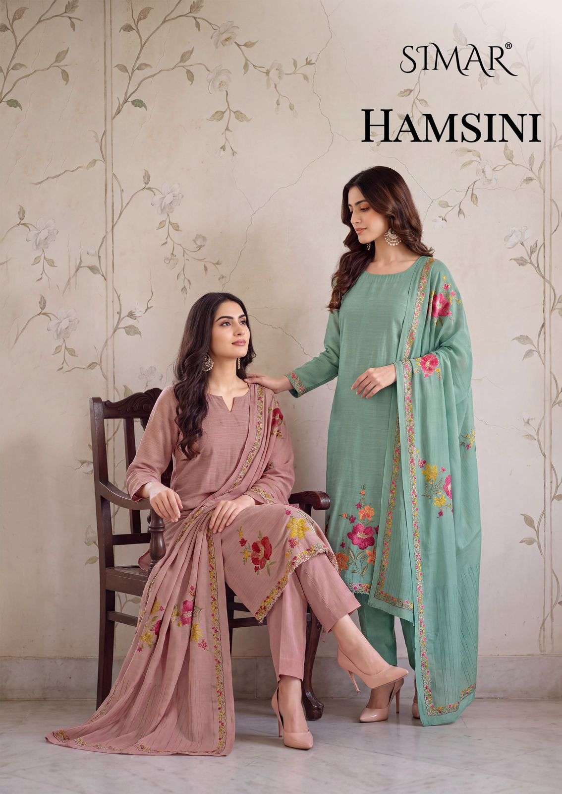  Glossy Hamsini 8219 colours super soft and pure Muslin fabric Salwar kameez supplier in surat