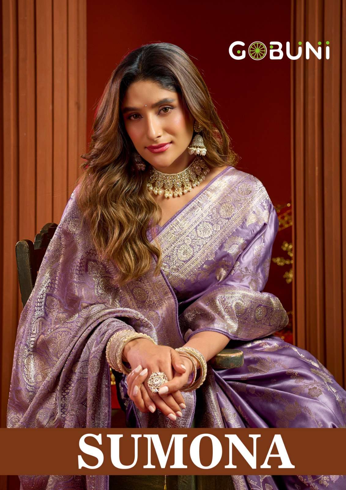 Gobuni Sumona 5301  To  5304 A luxurious Satin Silk Saree design for elegant and classic woman saree reseller in surat