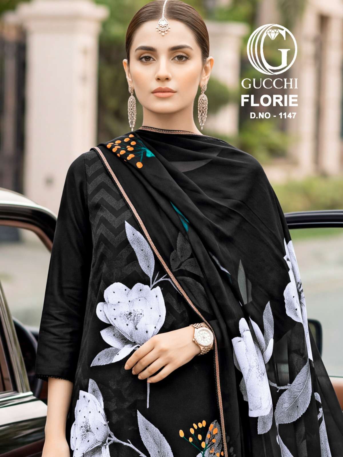 GUCCHI FLORIE VOL 1147 PASHMINA CORD DIGITAL KASHMIRI WORK SALWAR SUIT AT WHOLESALER