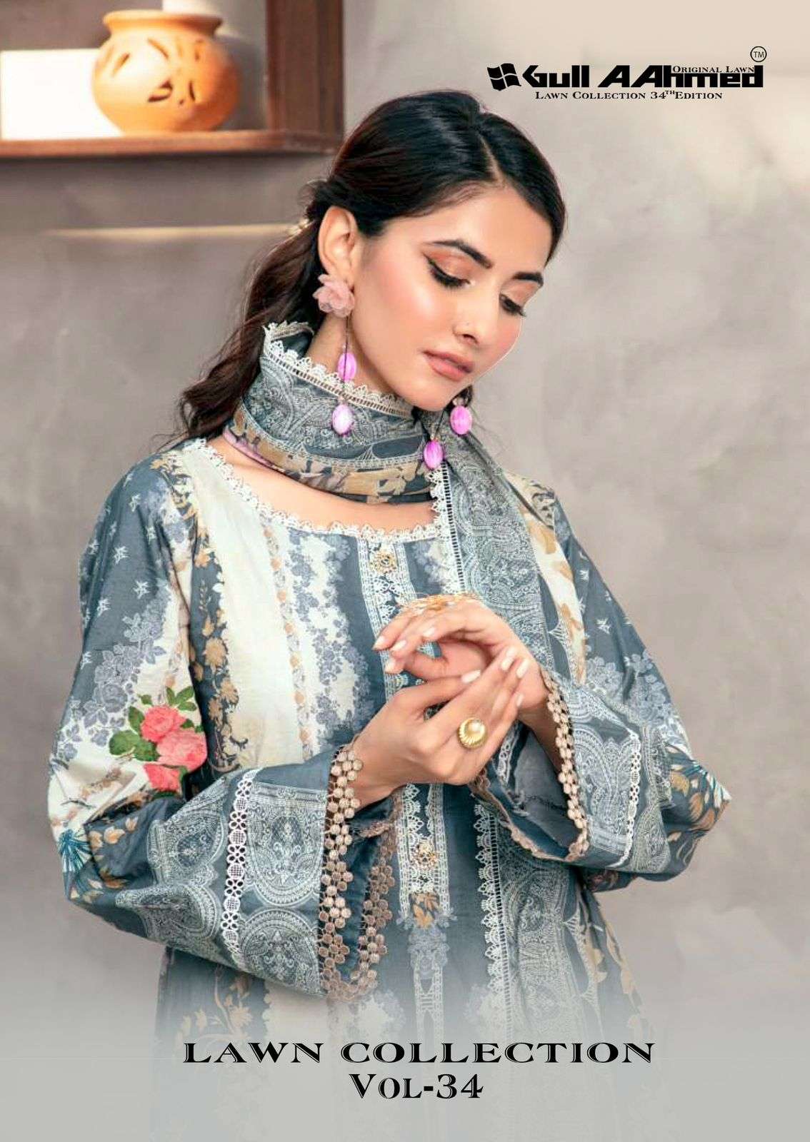 GULL AHMED LAWN COLLECTION VOL 23 CAMBRIDGE SALWAR SUIT LIKE PAKISTANI DAILY CLOTH SHOP