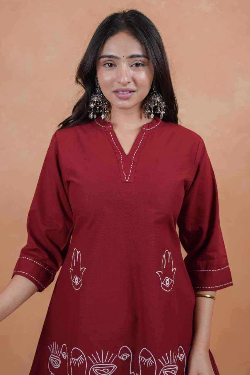 K 1356 PURE COTTON CORD SET FOR WOMEN YOUNG OFFICE CLOTH DEALER