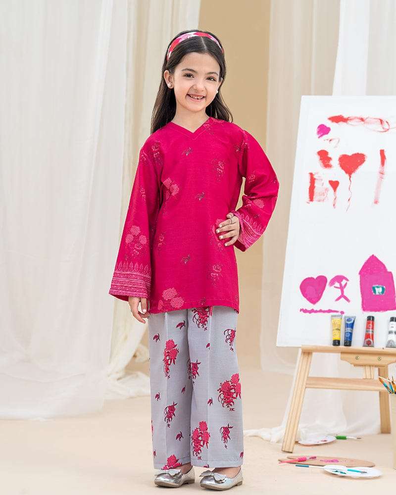 K 3009 KIDS NEW OUTFIT MAL SATIN PREMIUM KURTI PANT LIKE CORD SET GIRL BUY DEALER SET 
