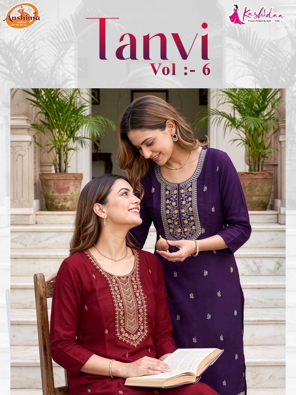 KASHIDAA TANVI ROMAN SILK WITH LINING ASTER SALWAR KAMEEZ FU...