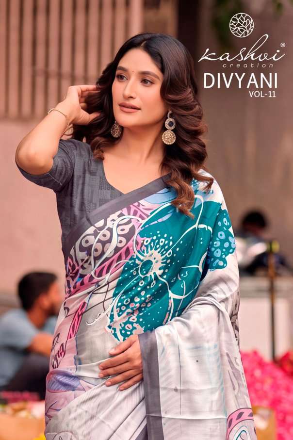 KASHVI CREATION DIVYANI VOL 11 BRANDED SATIN DESIGNER SAREES...