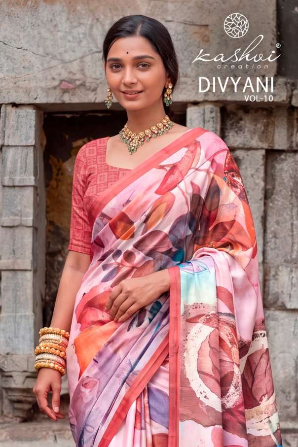 KASHVI CREATION DIVYANI VOL 10 BRANDED SATIN DESIGNER SAREES...